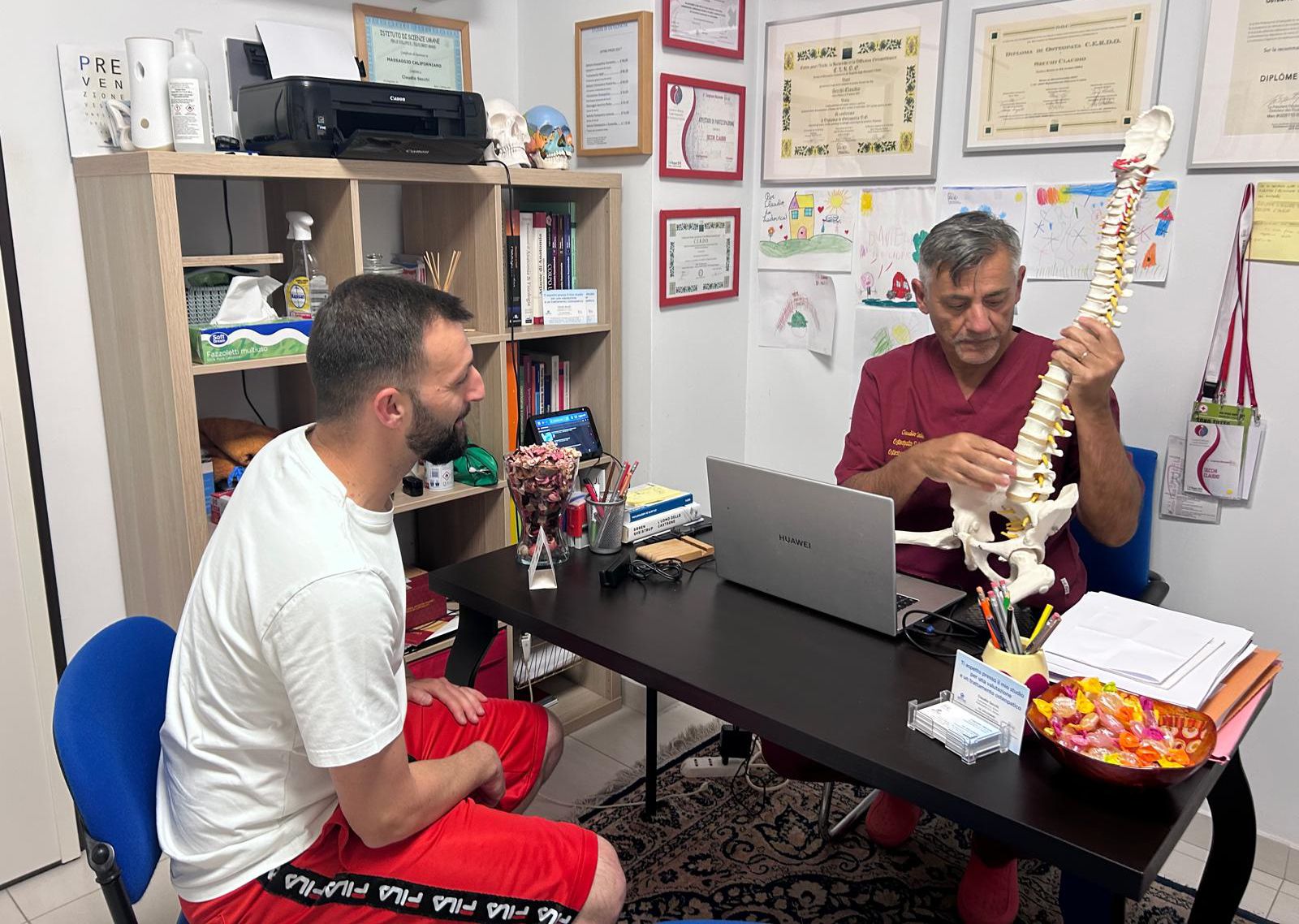 Claudio Secchi osteopata Ariccia studio