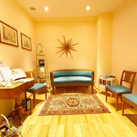 Sala d'attesa studio osteopata Roma Flaminio